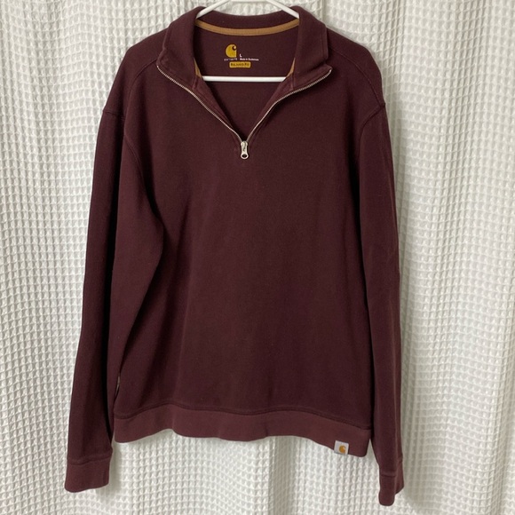 Carhartt Relaxed Fit Quarter Zip - Size L - Picture 1 of 4